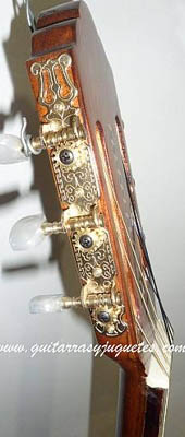 Guitarra fina de Paloescrito con pinabete modelo MDPE de Paracho Vista 8